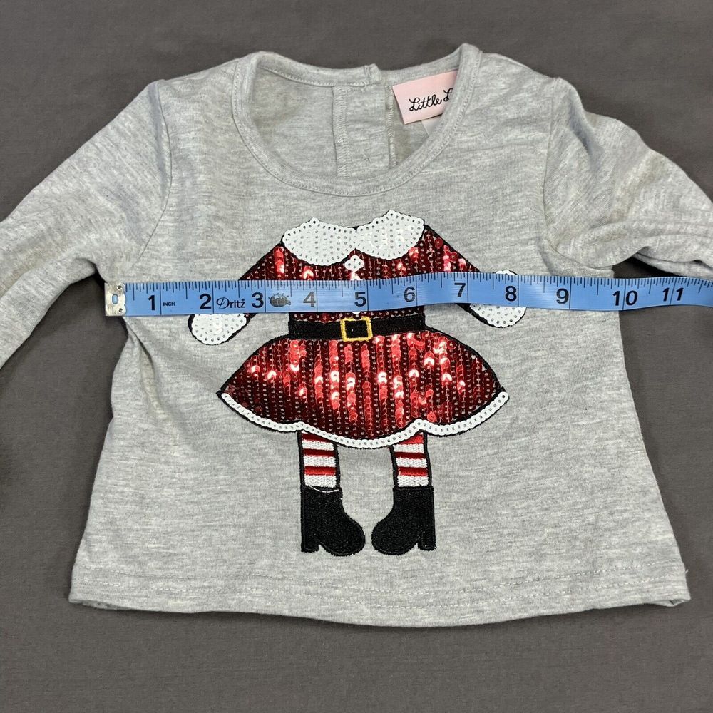 Little Lass Girl Skirt Tights Set / 18M / Santa Elf/ 3 Pieces /Christmas Holiday - Picture 2 of 16